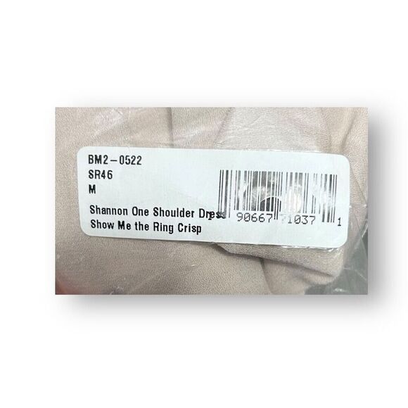 Show Me Your MuMu M Shannon One Shoulder Dress Show Me the Ring Slit Gown Formal - Picture 3 of 9